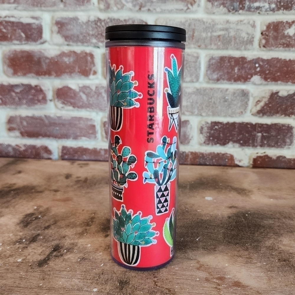 Starbucks Holiday Desert Cactus Insulated Tumbler 16oz 2017